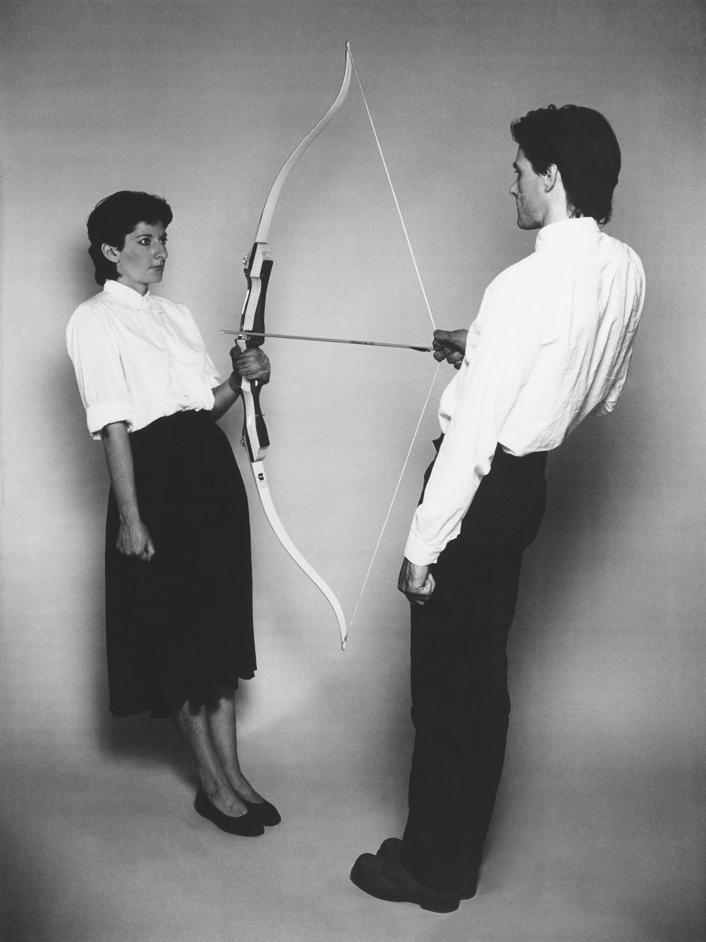 Marina Abramović and Ulay. Rest Energy. 1980 | MoMA