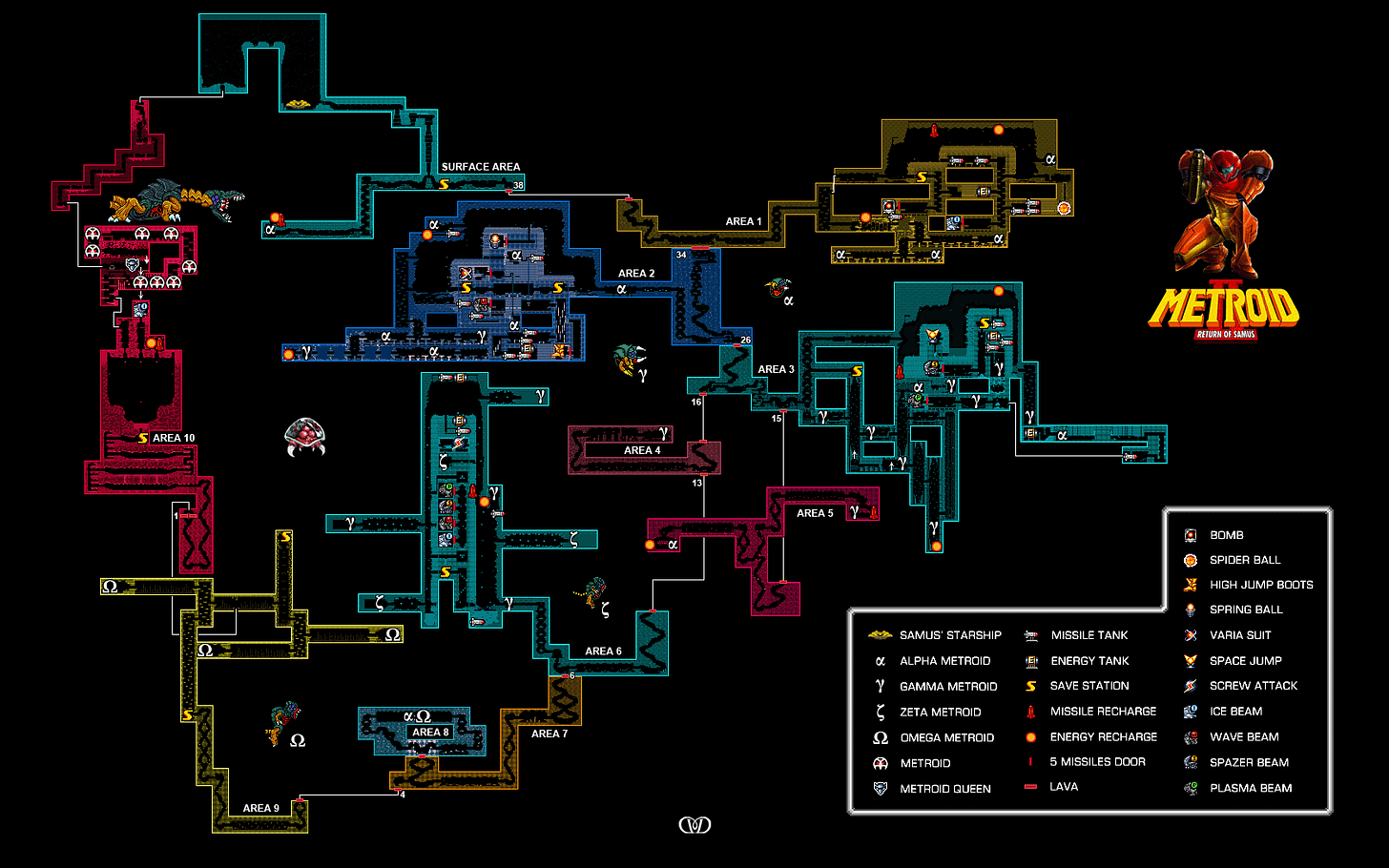 Metroid Database Maps - Metroid Database