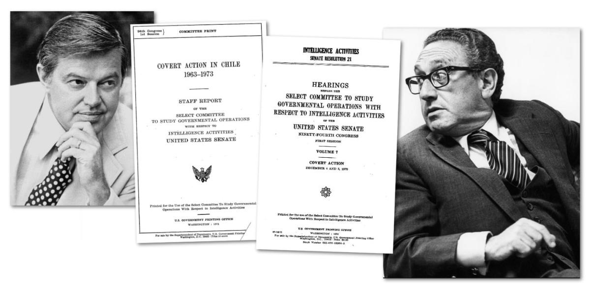 Church and Kissinger collage Church and Kissinger collage