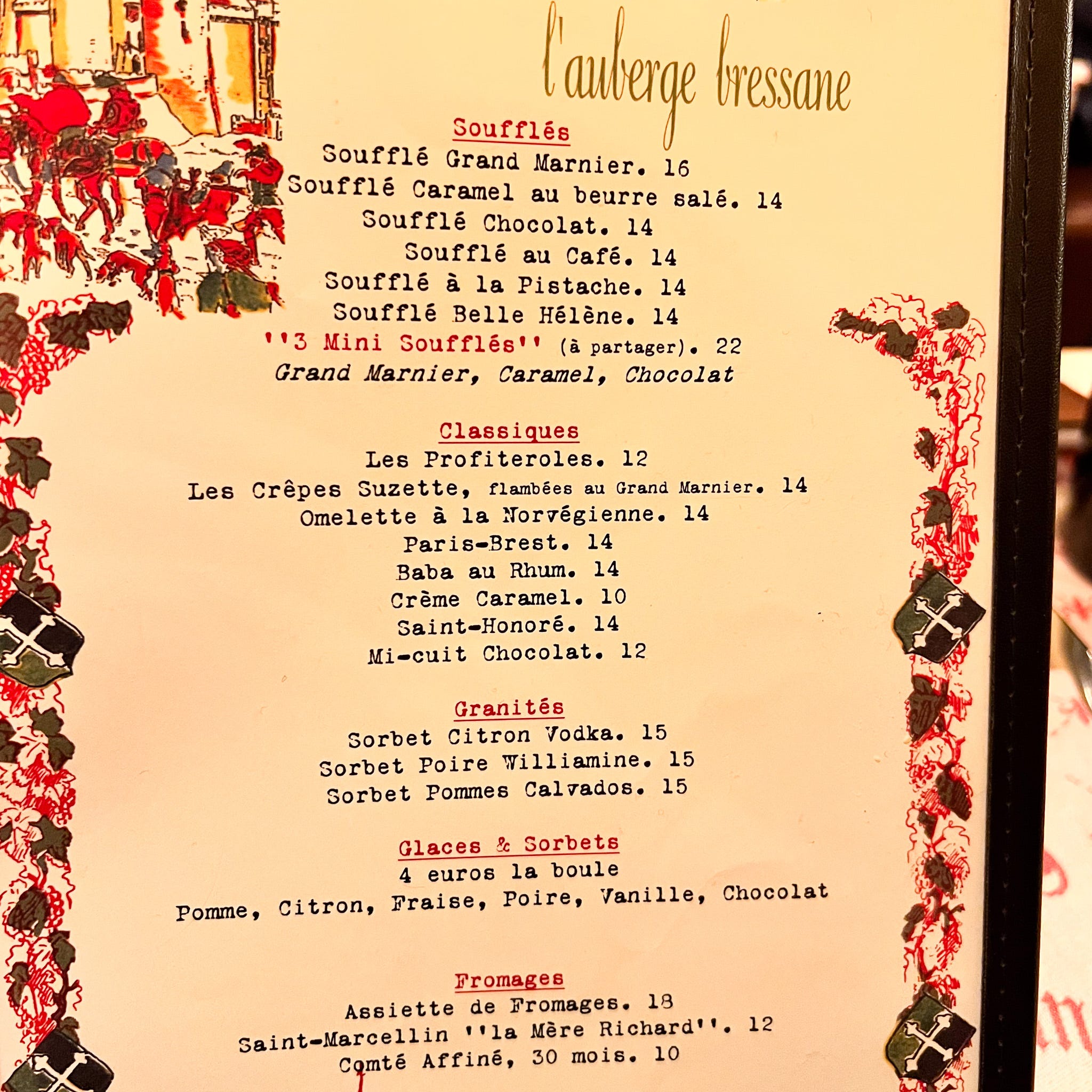 Auberge Bressane classic Paris bistro near the Eiffel Tower