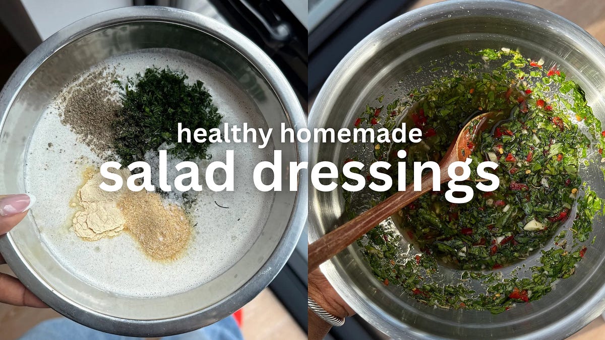 5 of my go-to salad dressing recipes! - by Shakayla Felice 5 of my go-to salad dressing recipes! - by Shakayla Felice