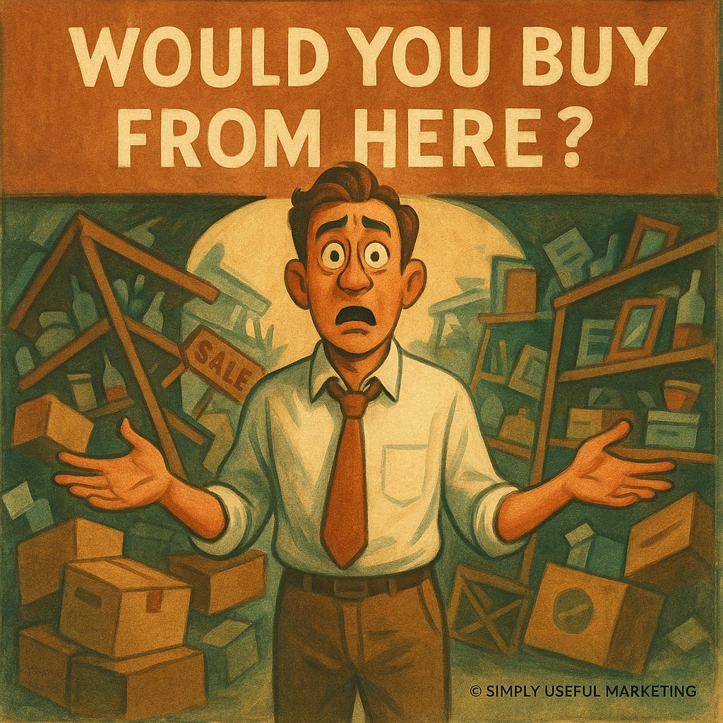 A vintage-inspired illustration in muted tones showing a modern office scene where a person surrounded by paper documents transitions toward a digital interface, symbolizing the shift from traditional document management to AI-enhanced systems. The visual blends hand-drawn detail with minimal digital elements in a hybrid Guinness-meets-editorial style.