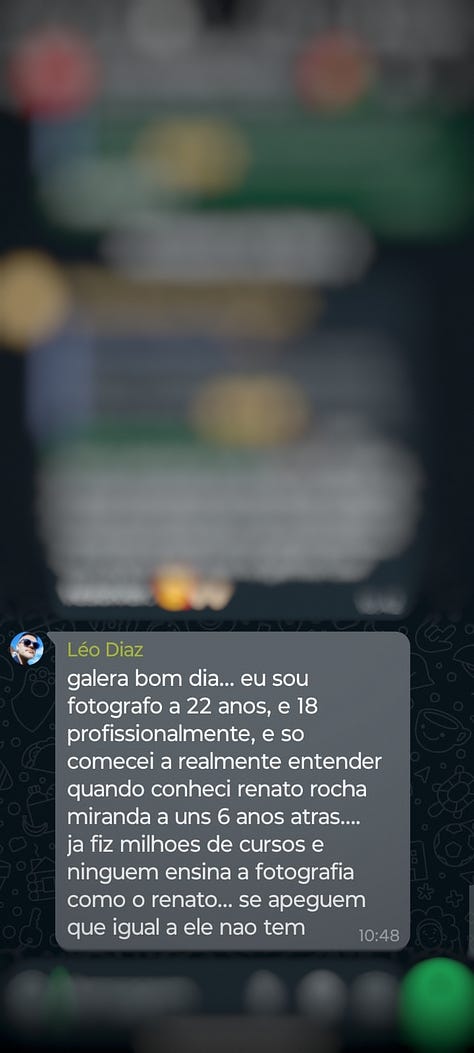 depoimentos dos alunos