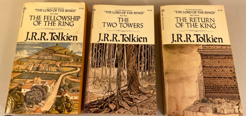 Tolkien's Lord of the Rings trilogy set