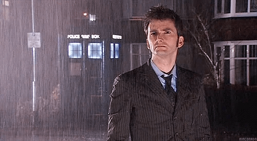 Gif animé Doctor Who 10 sous la pluie
