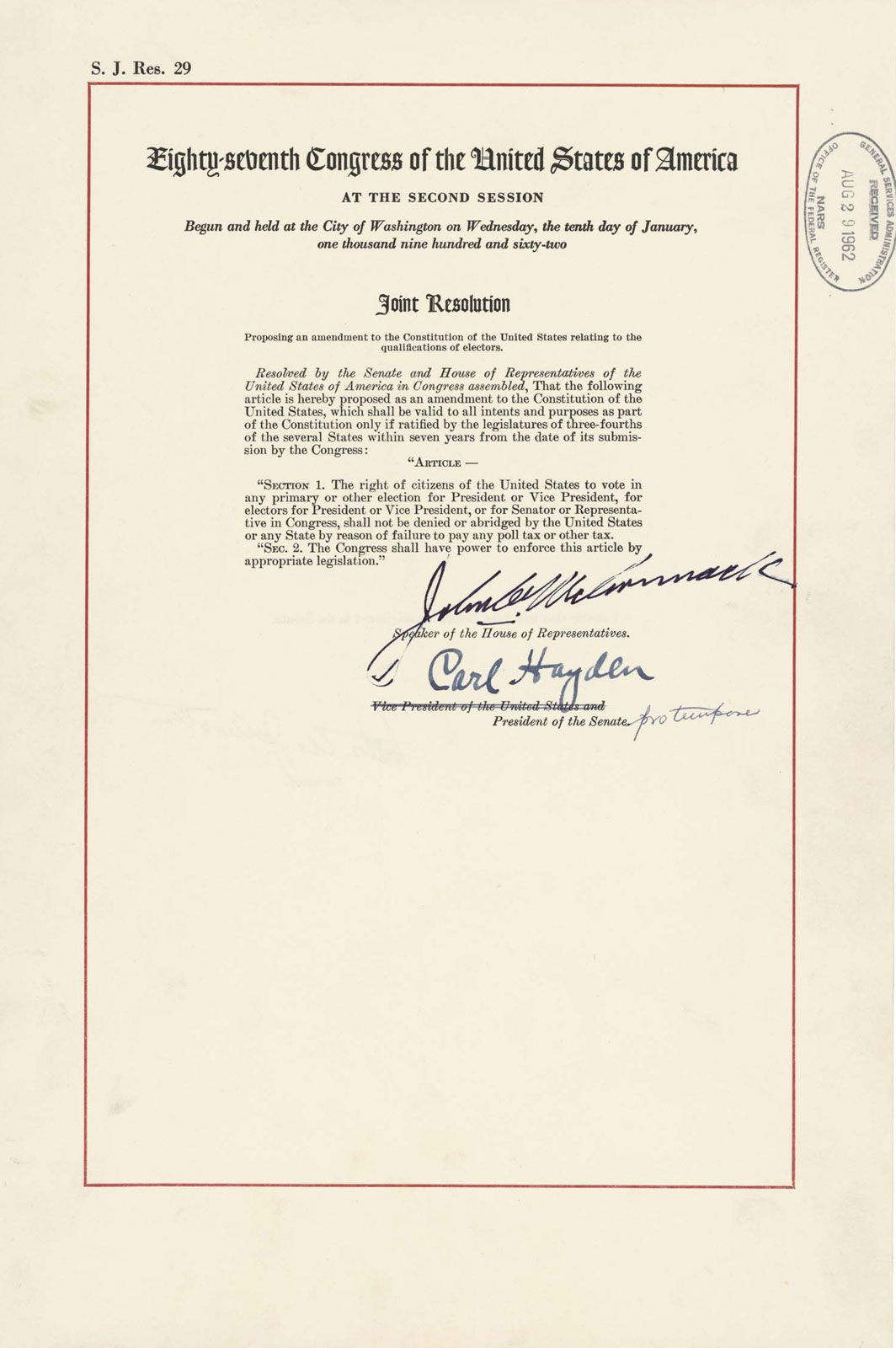 Twenty-fourth Amendment | Definition, Significance, & Facts | Britannica Twenty-fourth Amendment | Definition, Significance, & Facts | Britannica