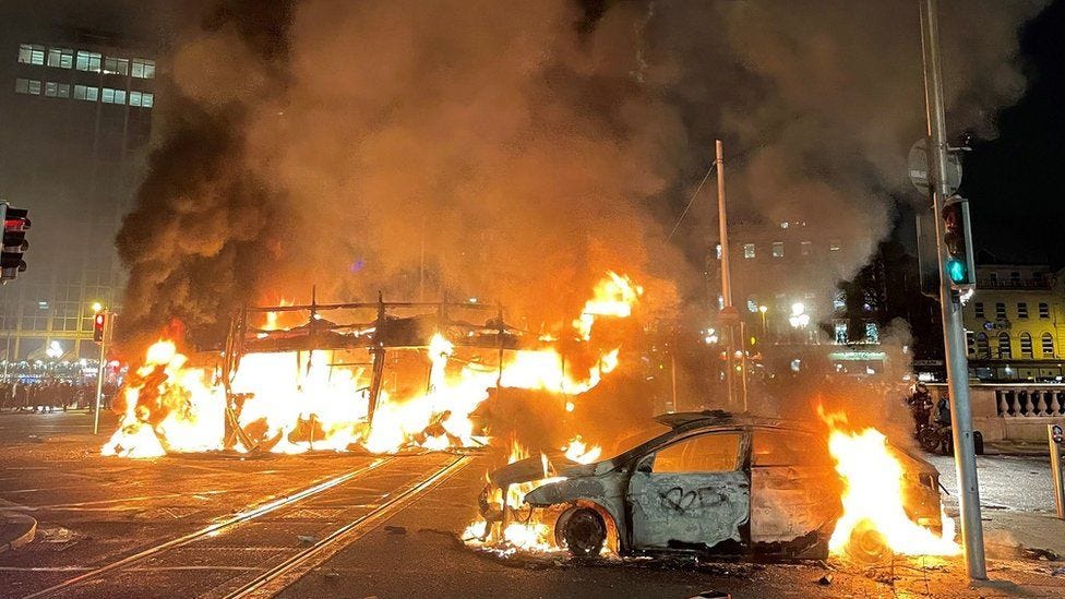 Dublin riots: Immigration's complicated role in growing Ireland's far right  - BBC News
