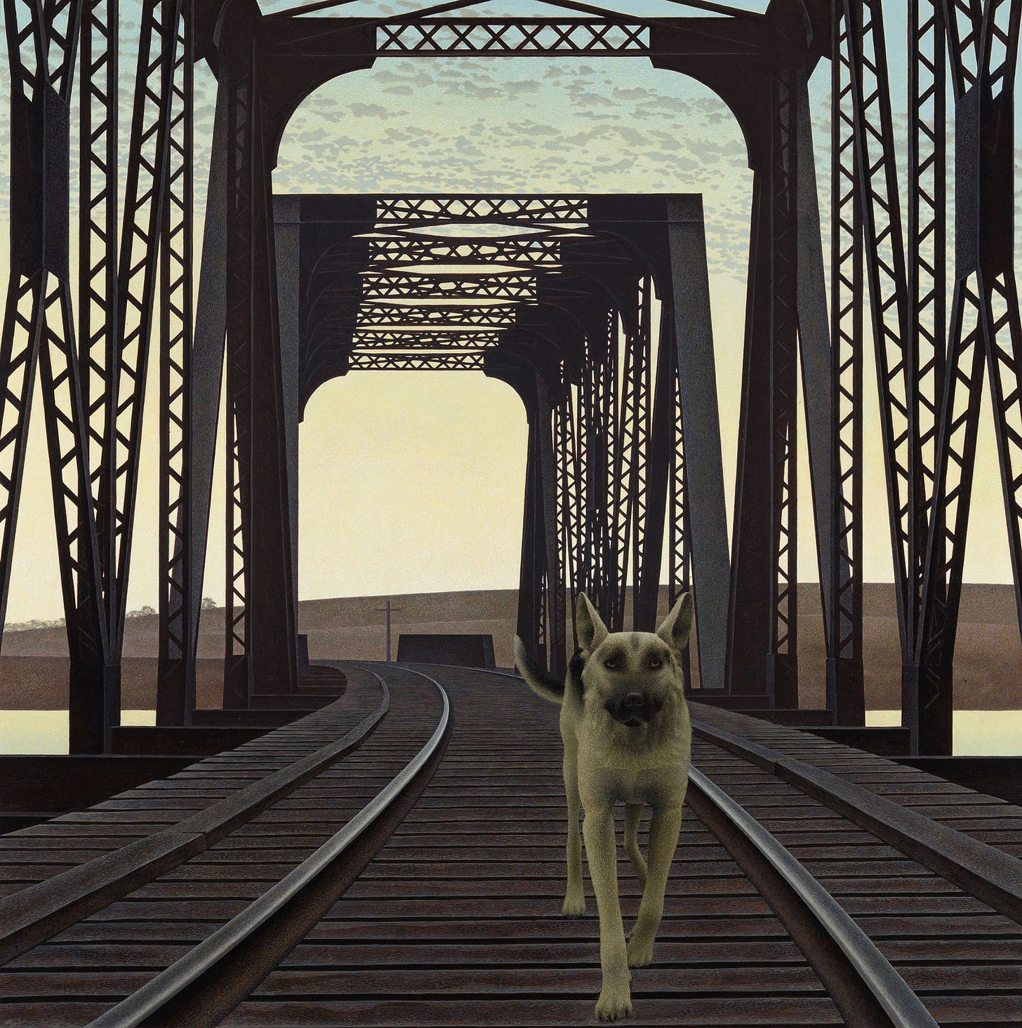 Alex Colville's Dog and Bridge - Billie