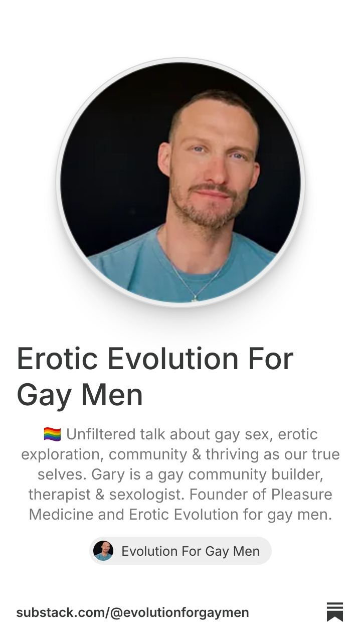 Evolution For Gay Men | Substack