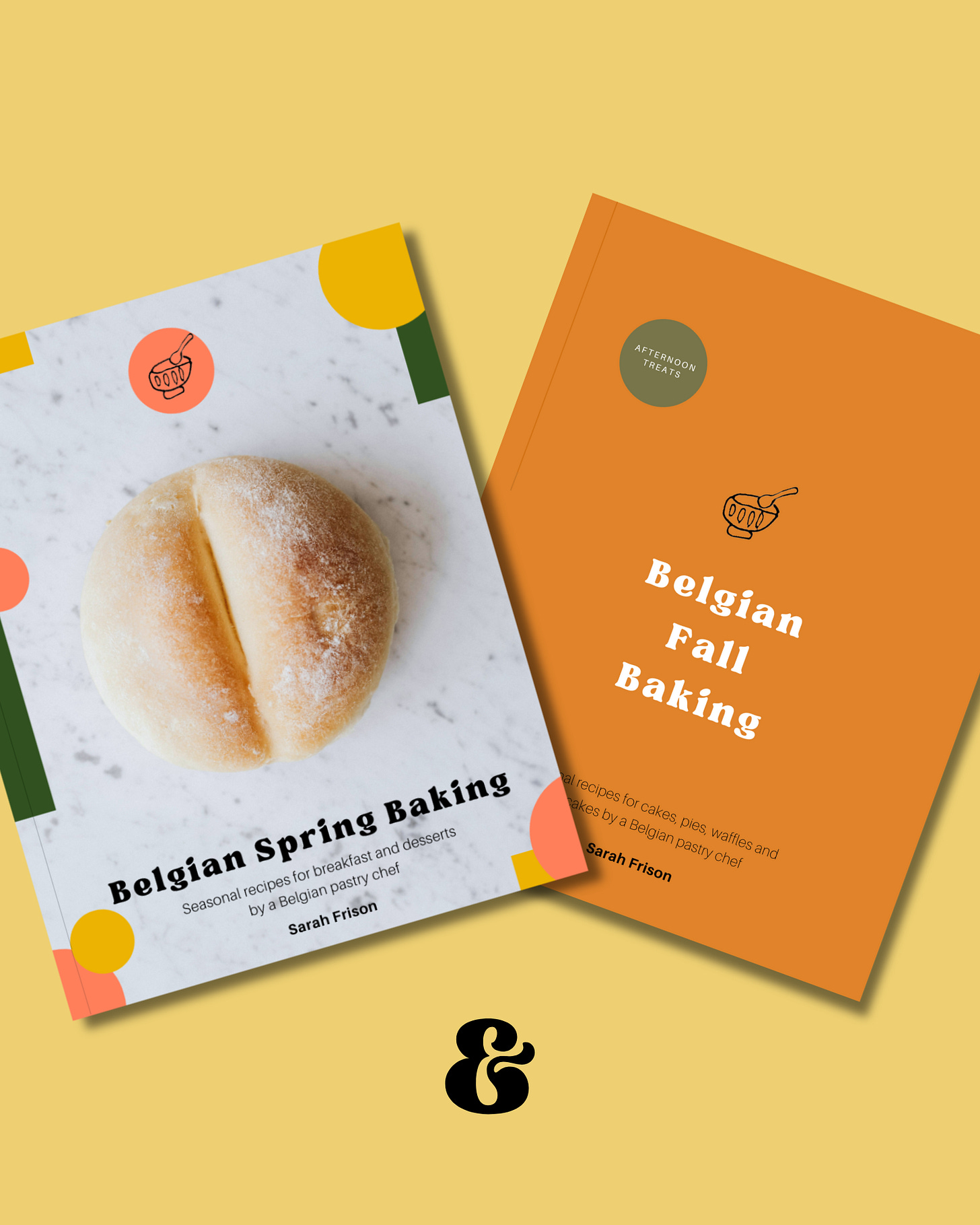 image showing both the spring and fall bundles at an angle on a yellow background with a black ampersand below indicating you get both items in one purchase.