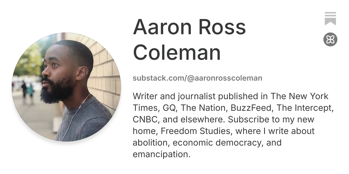 Aaron Ross Coleman | Substack