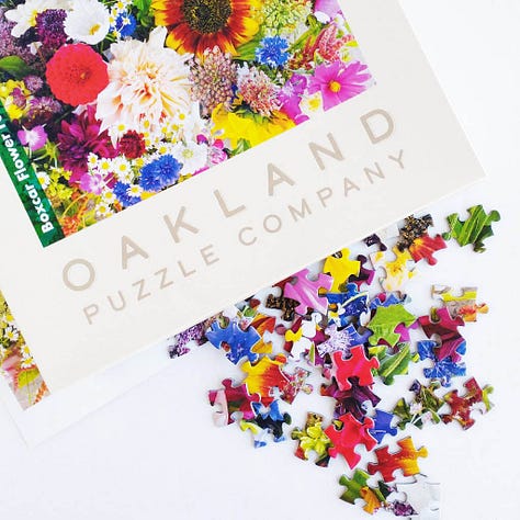 Oakland Puzzle Company Boxcar Flower Farm Bouquets