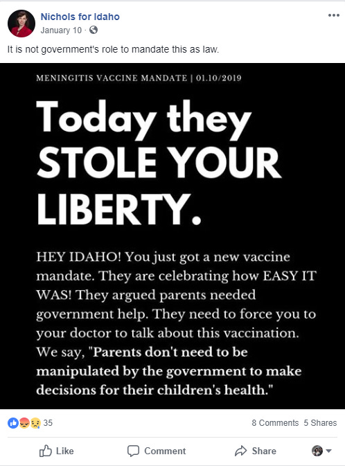 Nichols for Idaho Nichols for Idaho