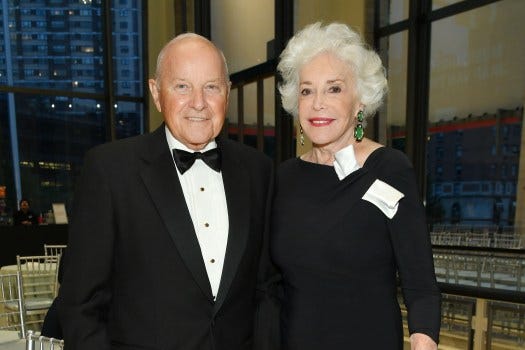 The New York Philharmonic's Opening Gala: New York, Meet Jaap. NEW YORK, NY - SEPTEMBER 20: Charles Johnson and Ann Johnson attend the New York Philharmonic's Opening Gala: New York, Meet Jaap at David Geffen Hall on September 20, 2018 in New York City. (Photo by Mike Coppola/Getty Images for the New York Philharmonic)
