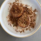 Baked Pear with Protein Cream