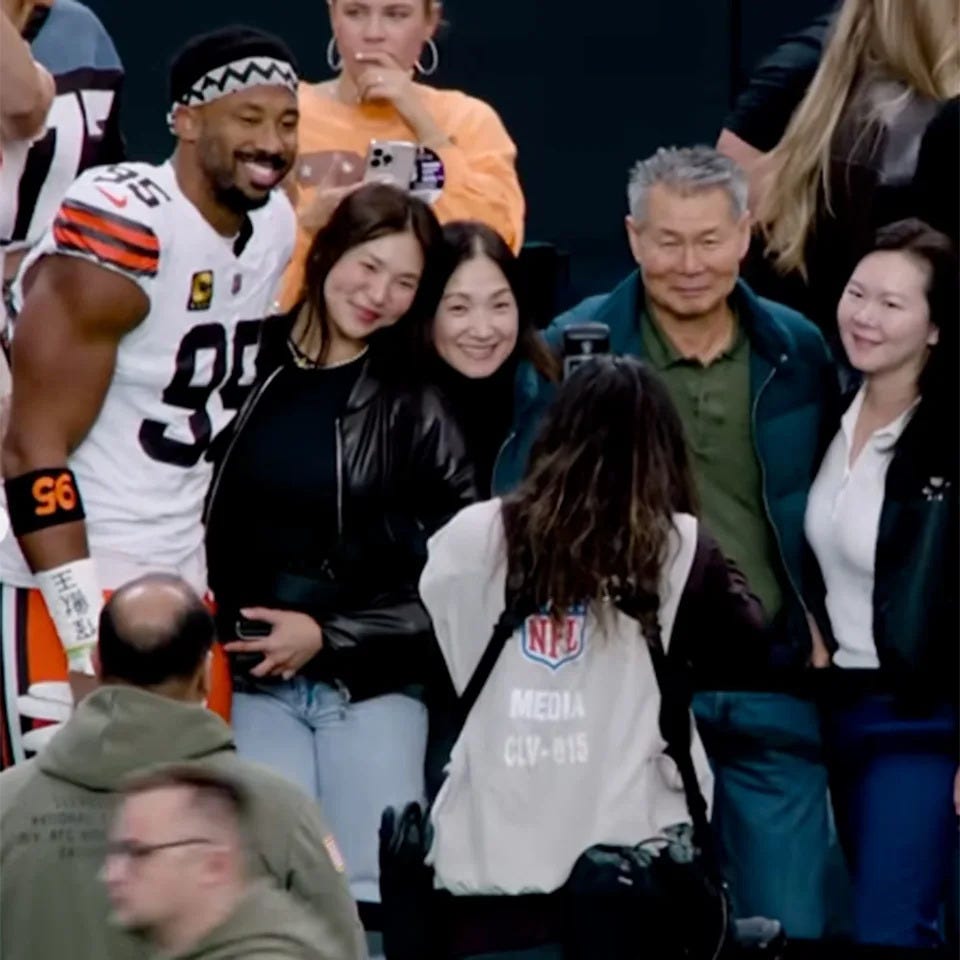 Chloe Kim shares three-word message after boyfriend Myles Garrett ...