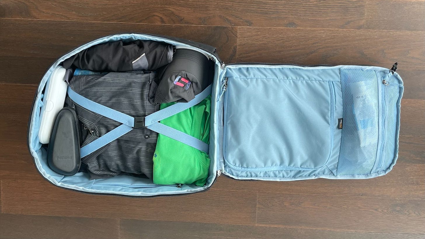 Large PAC with shoe compartment closed