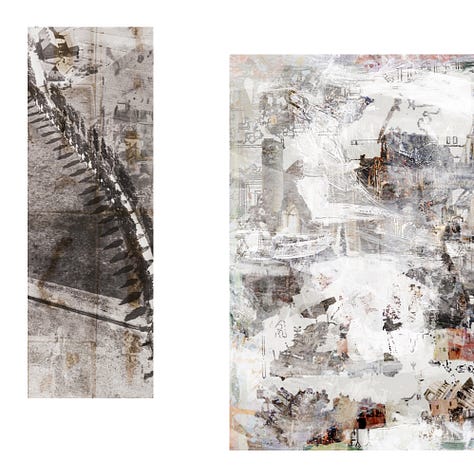 Heavy Cloud – aerial collage works