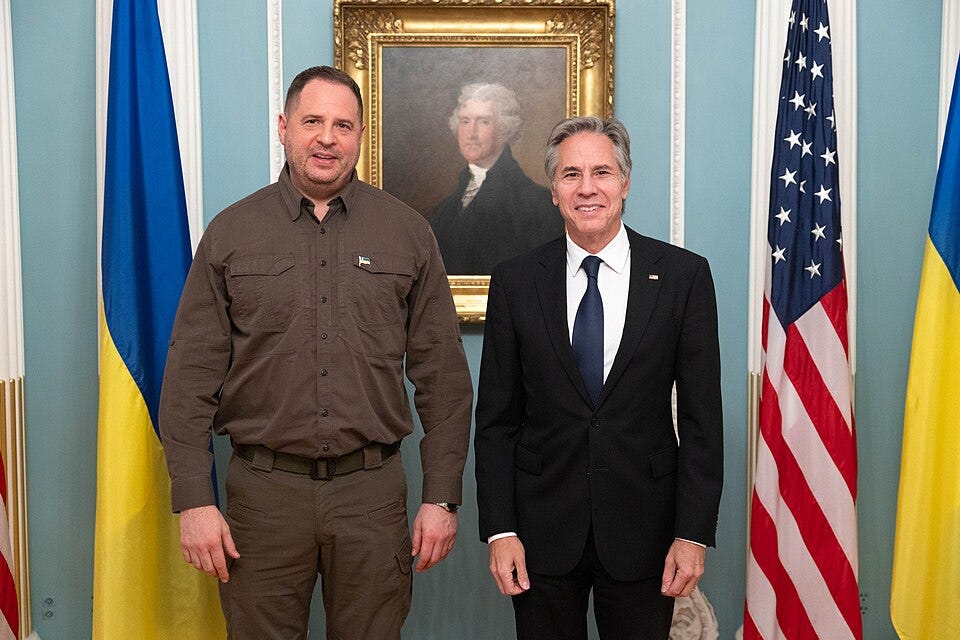 File:Andriy Yermak, Head of the Presidential Office of Ukraine, meets with United States Secretary of State Antony Blinken at the Department of State in Washington, D.C., USA on October 29, 2024.jpg File:Andriy Yermak, Head of the Presidential Office of Ukraine, meets with United States Secretary of State Antony Blinken at the Department of State in Washington, D.C., USA on October 29, 2024.jpg