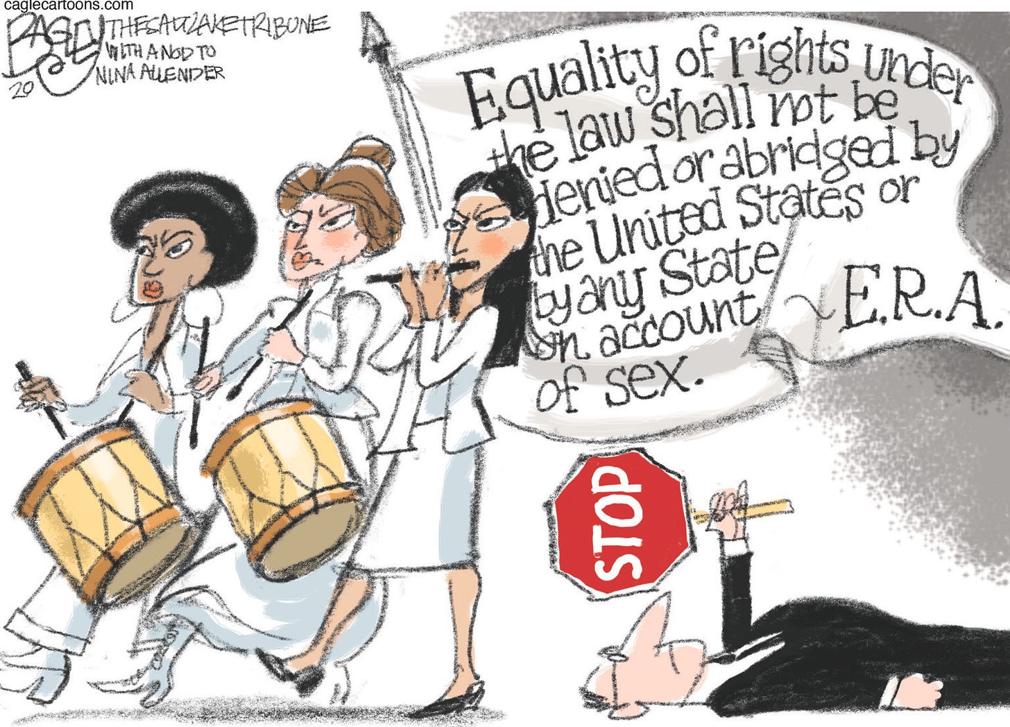 Political Cartoon U.S. Equal Rights Amendment Alexandria Ocasio-Cortez |  The Week