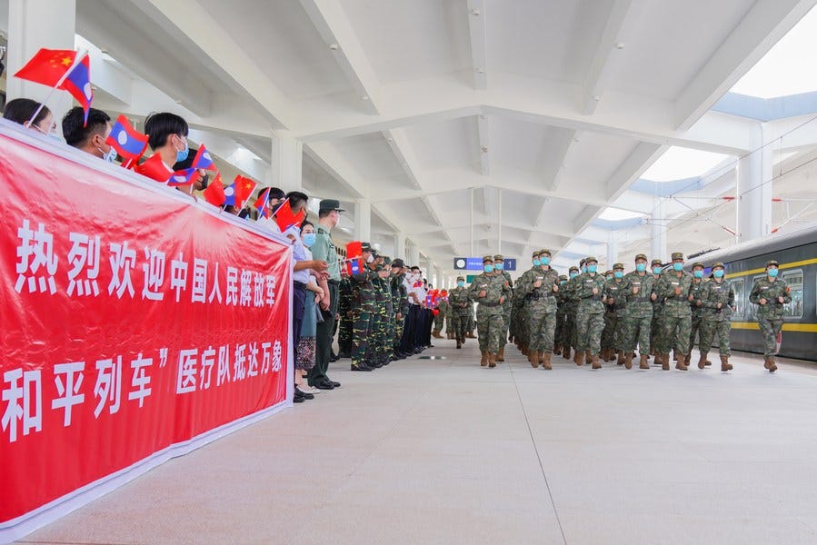 Chinese, Lao militaries carry out joint humanitarian medical drills-Xinhua Chinese, Lao militaries carry out joint humanitarian medical drills-Xinhua