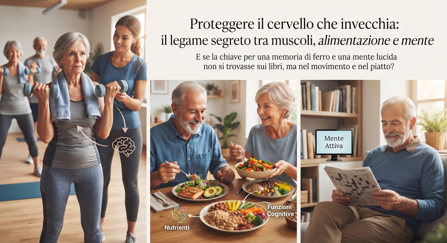 Il legame tra muscoli, alimentazione e protezione della salute cerebrale per la longevità Il legame tra muscoli, alimentazione e protezione della salute cerebrale per la longevità