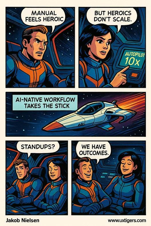 A comic page of two people

AI-generated content may be incorrect.