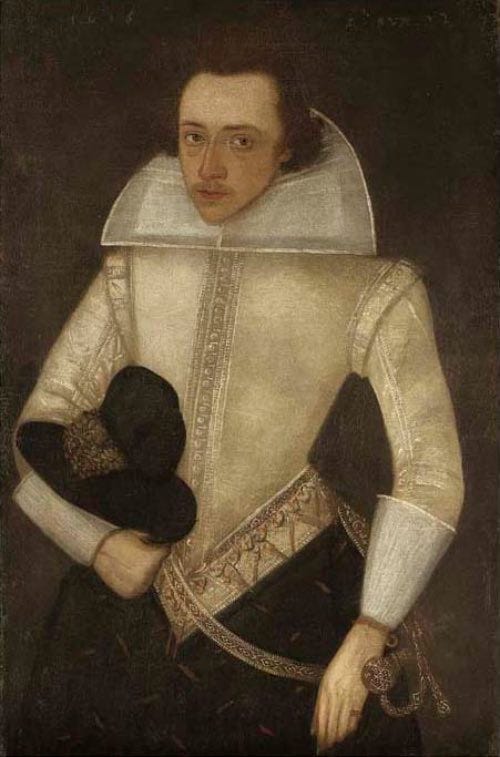 Portrait of a young gentleman, aged 22, believed to be Anthony Babington. Portrait of a young gentleman, aged 22, believed to be Anthony Babington.