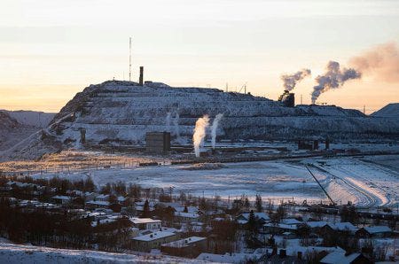 Vue extérieure de la mine de Kiruna, en Suède Vue extérieure de la mine de Kiruna, en Suède