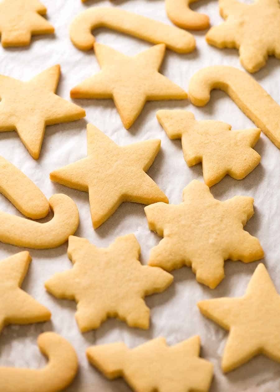 Photo of plain sugar cookies with no frosting Photo of plain sugar cookies with no frosting