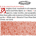 Missal Inserts for the Service Book of the 1662: International Edition BCP