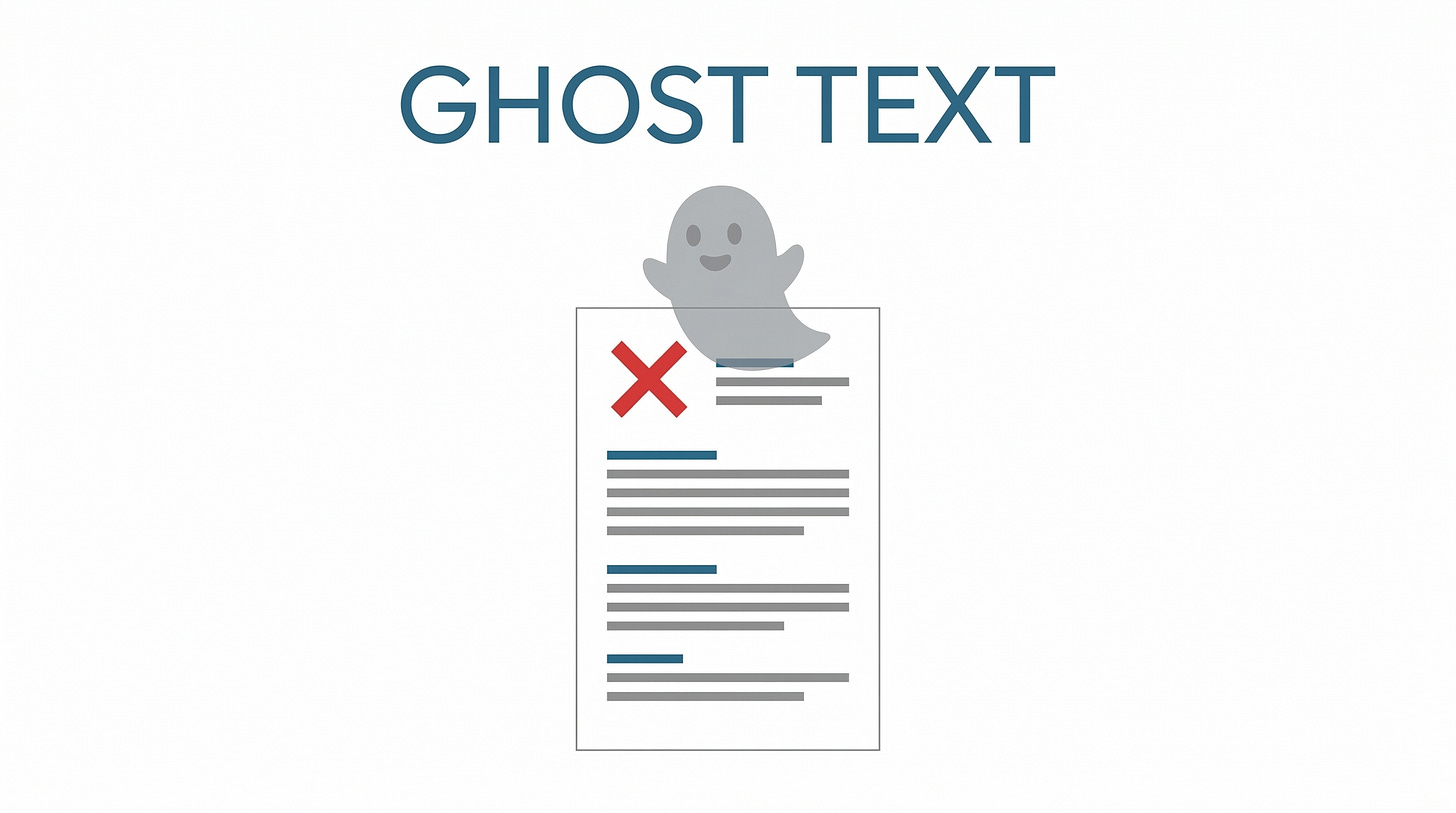 A ghost hovering over a resume — what the machine sees vs what you see