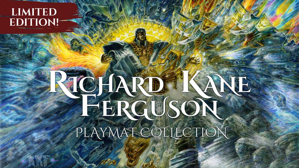 MTG 両面プレイマット サイン入り Richard Kane Furguson LAUNCHED: Richard Kane Ferguson Playmat Kickstarter