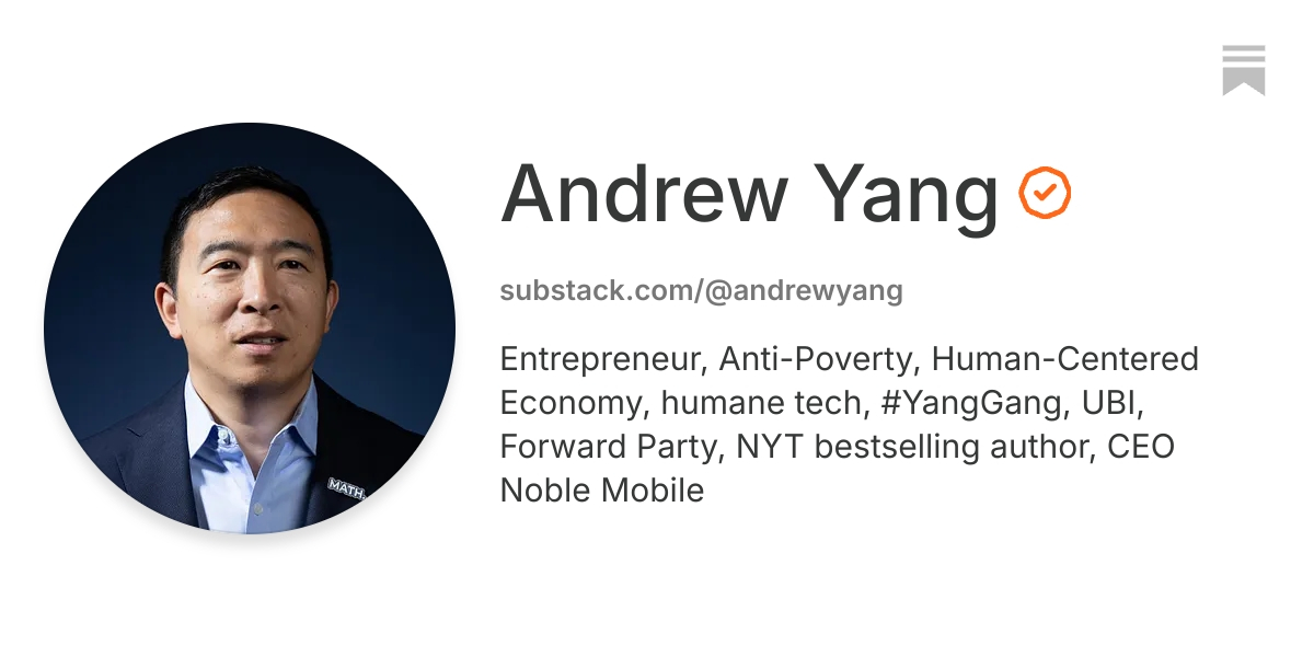 Andrew Yang | Substack