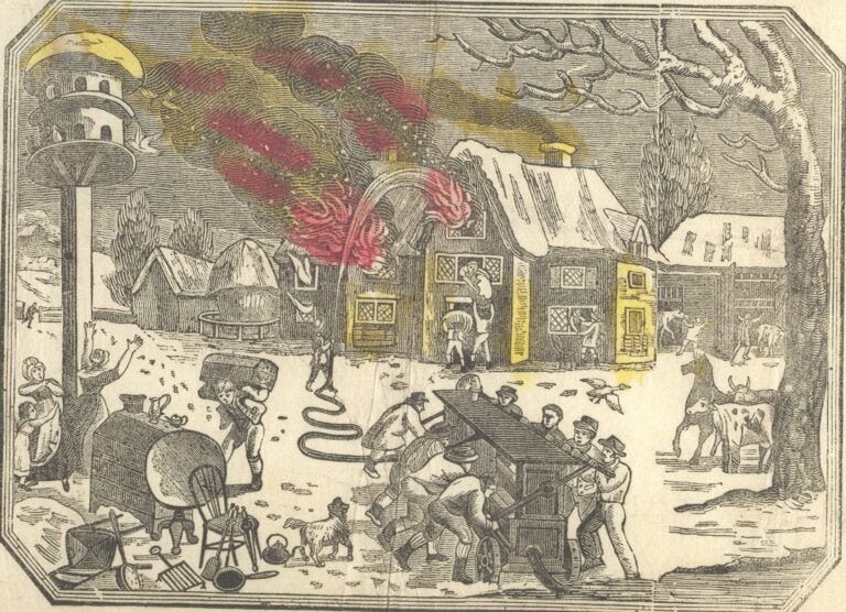 The 1830 Swing Riots, engraving, about 1830. © Salisbury Museum