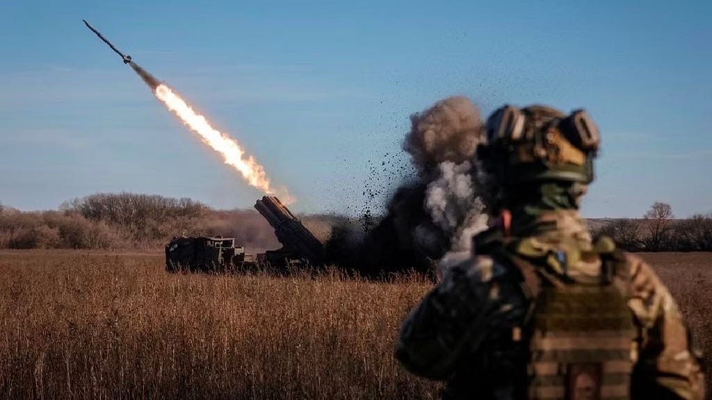 Ukrainian servicemen use a Bureviy multiple launch rocket system at a position in Donetsk region, Ukraine, November 29, 2022. /Reuters Ukrainian servicemen use a Bureviy multiple launch rocket system at a position in Donetsk region, Ukraine, November 29, 2022. /Reuters
