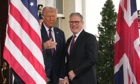 Donald Trump welcomes Keir Starmer to the White House, 27 February 2025.