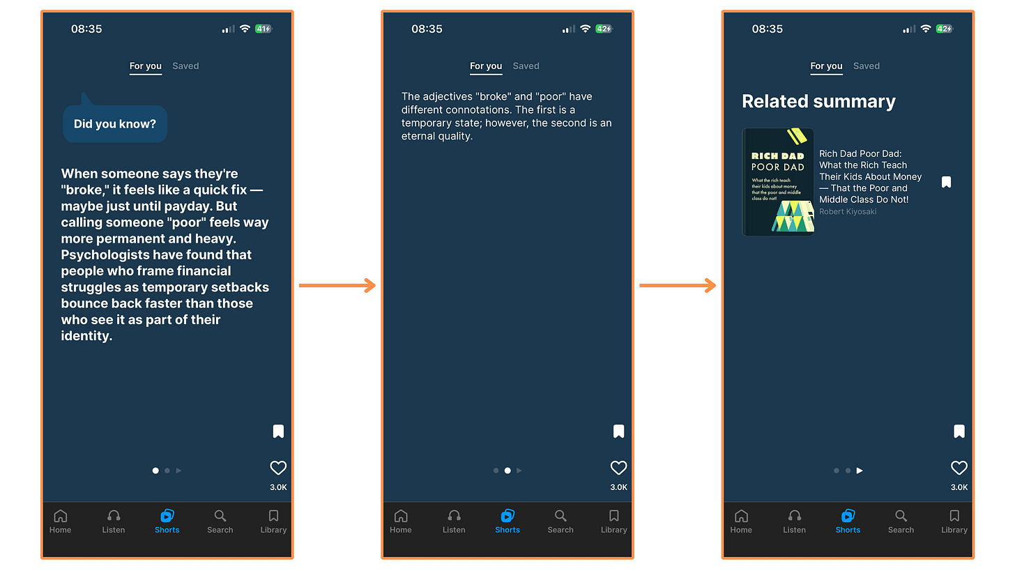 Headway's text short