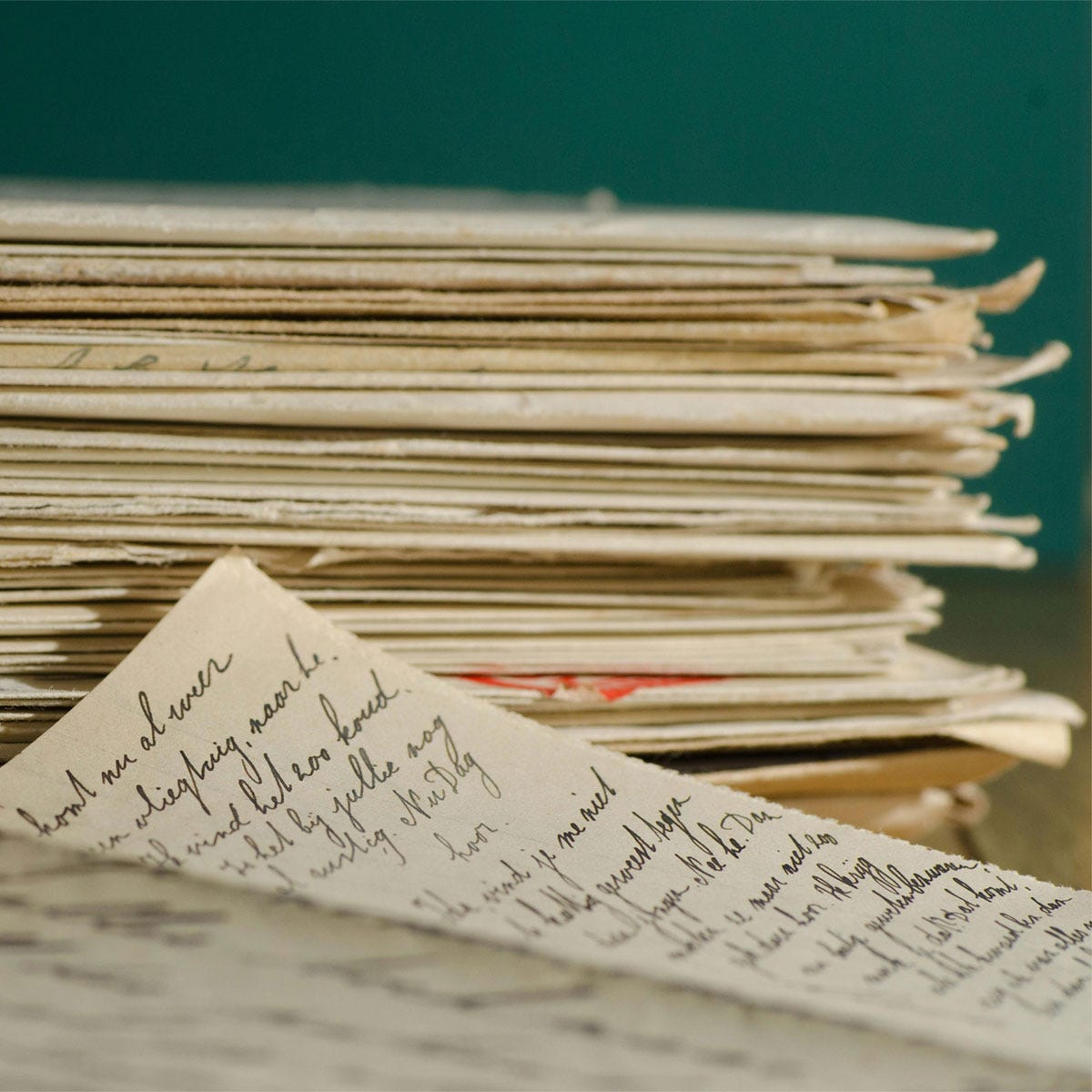 Files and papers on a desk