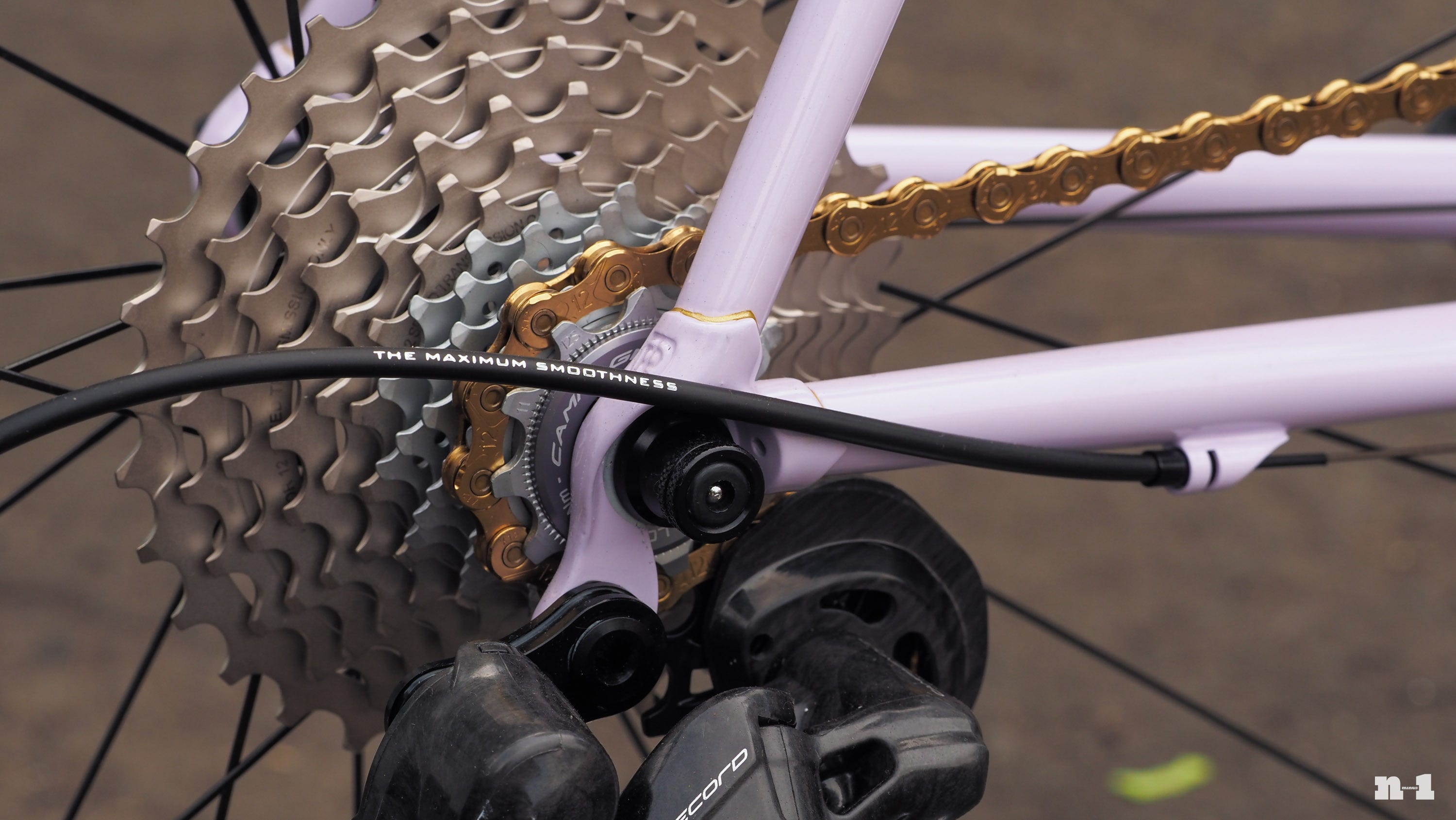 Saltair ultralight road bike gold pinstriping