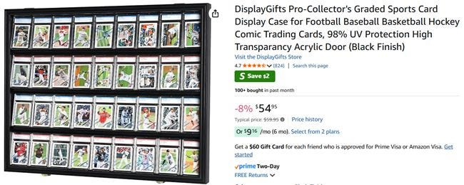 baseball card display case plans Amazon.com: Verani Baseball Card Display Case - Sports Card Display Frame
