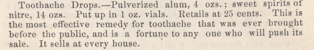 Toothache drops recipe