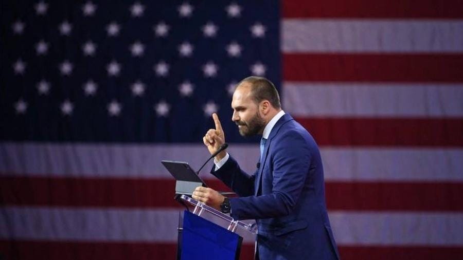 Como Eduardo virou uma figura capaz de influenciar a Casa Branca Como Eduardo virou uma figura capaz de influenciar a Casa Branca