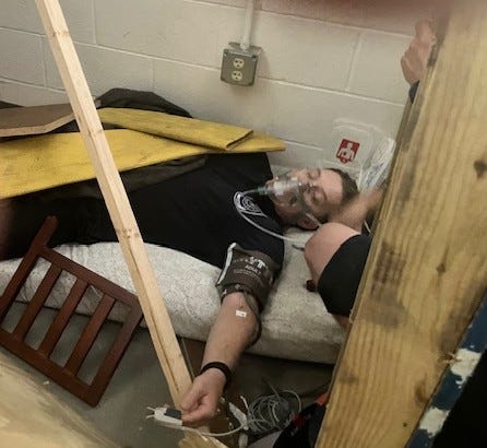 picture of EMS rescue training and of whole blood supply