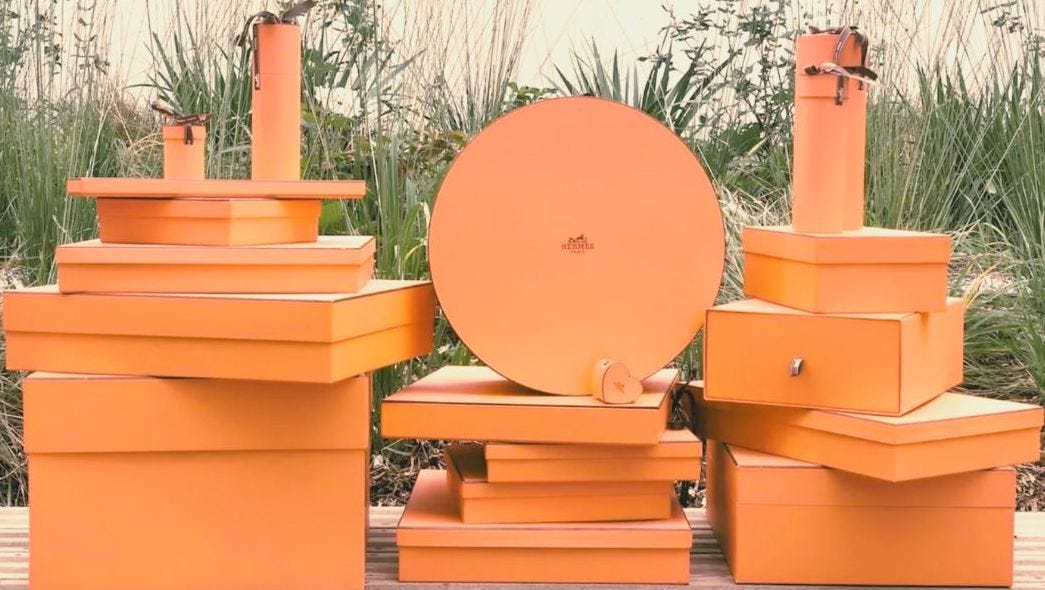 SS-05: The legendary Hermès orange box - by Susana Perczek