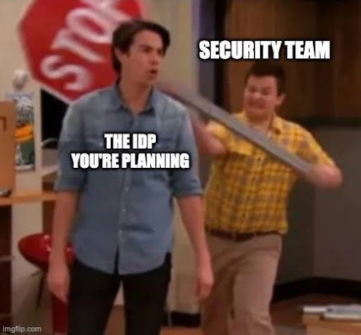 Security benefits of platform engineering