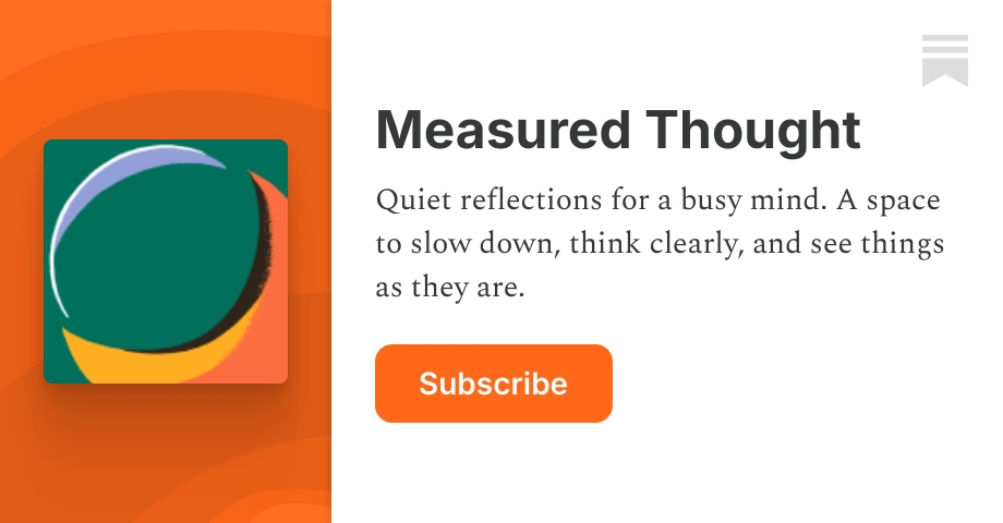 Measured Thought | Substack
