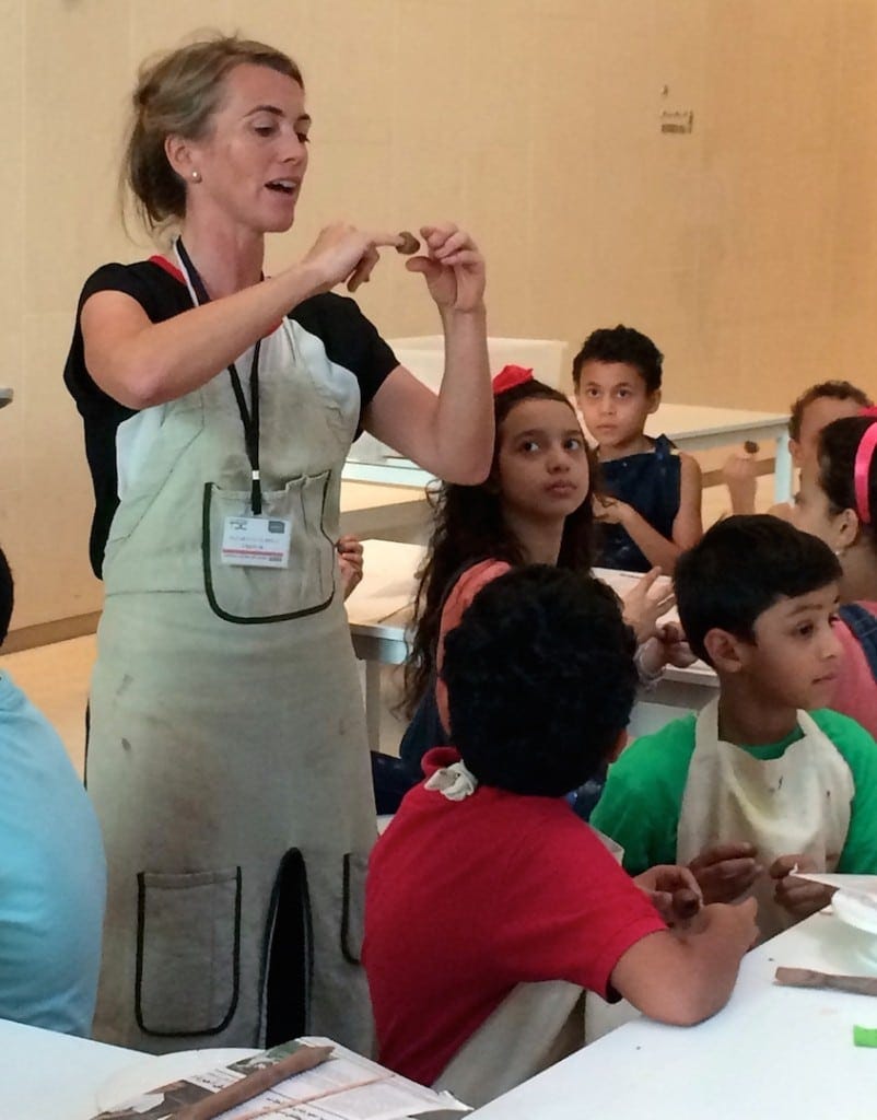 Artscape event at Manarat Al Saadiyat - pottery workshop