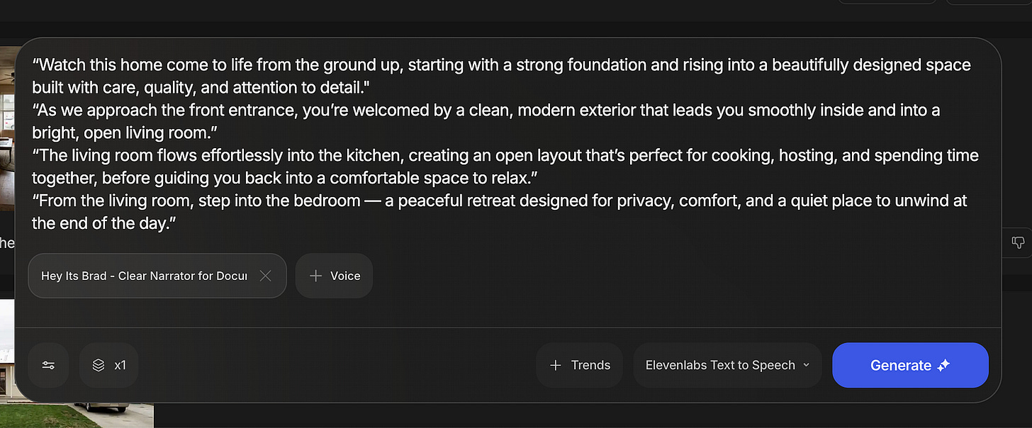 Audio generation with ElevenLabs in invideo