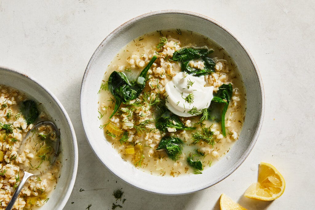 Lemony Pearl Barley Soup Lemony Pearl Barley Soup